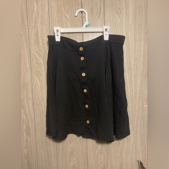 Maurices Dresses & Skirts - Maurice’s Large Black Button down Skirt